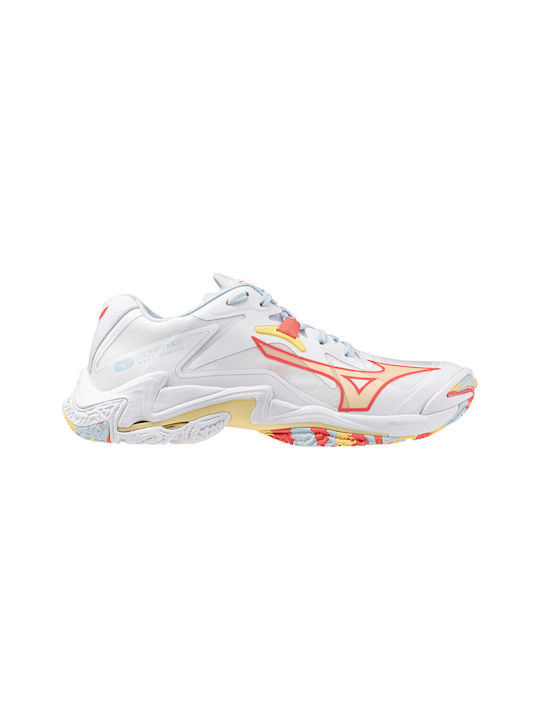 Lightning Z8 Sport Shoes Volleyball Λευκό / Κίτρινο / Κόκκινο
