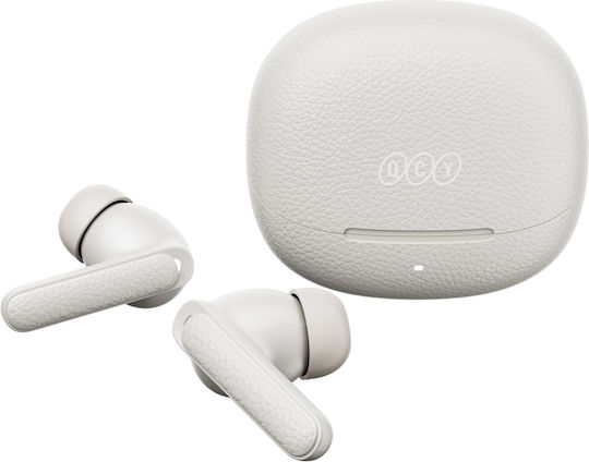 QCY Buds ANC Bluetooth Handsfree Earphones with Sweat Resistance and Charging Case White