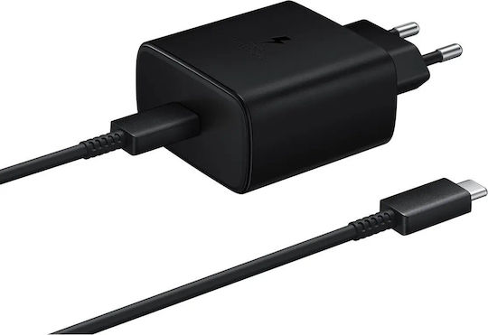 Samsung USB 2.0 Cable USB-C male - USB-C 25W Μαύρο 1.8m EP-DW767JBE Bulk