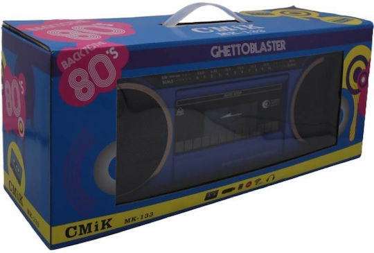 CMIK MK-132BT Retro Cu alimentare la rețea / baterie cu Bluetooth și USB Negru