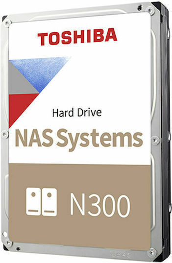 Toshiba N300 Nas 8TB HDD Σκληρός Δίσκος 3.5" SATA III για NAS HDWG780EZSTA