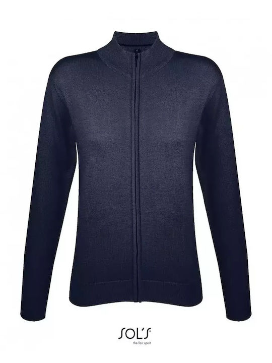 Sol's Gordon Women's Long Sleeve Promotional Cardigan Navy