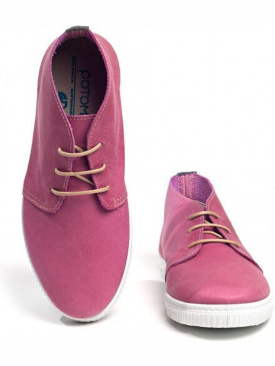 Stiefeletten Damen Fuchsie