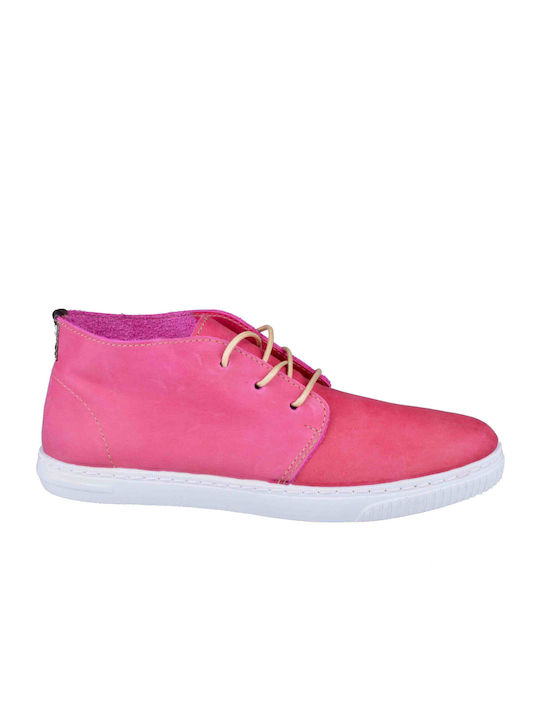 Stiefeletten Damen Fuchsie