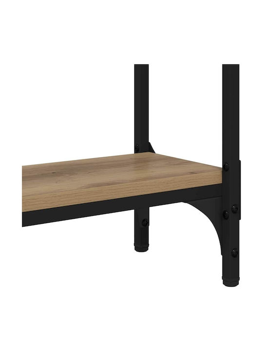 Console Table of Solid Wood & Metal Coffee L75xW22.5xH75cm