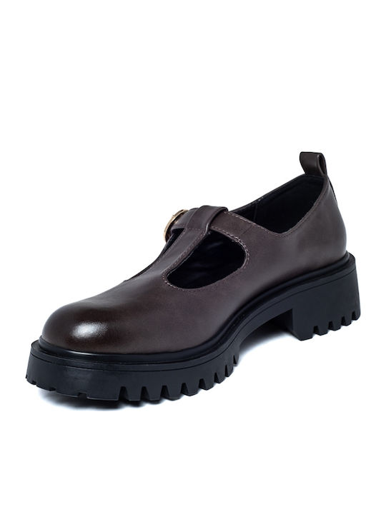 Damen Mokassins in Braun Farbe