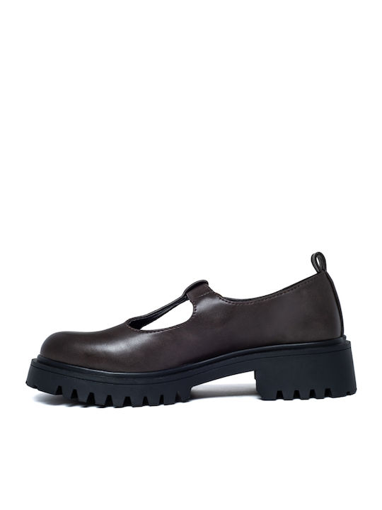 Damen Mokassins in Braun Farbe