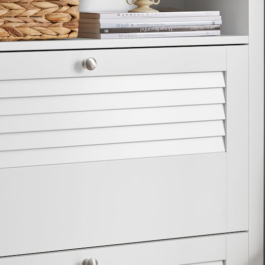 Holz Schuhschrank 80x25x108cm