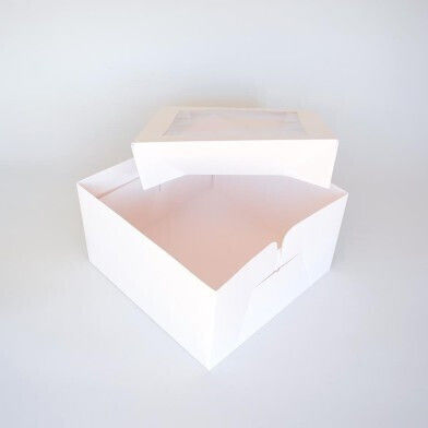 Paper Pastry Shop Box Window On Lid