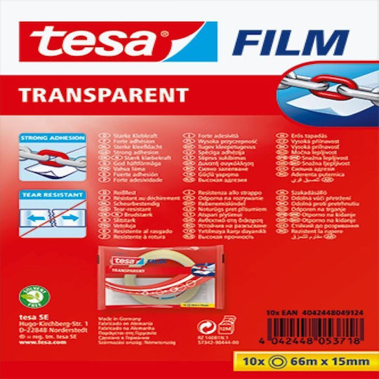 Tesa Σελοτέιπ 15mm x 66m Διάφανο