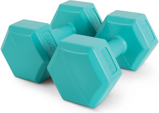 AMILA Σετ Βαράκια Εξάγωνα 2 x 3kg