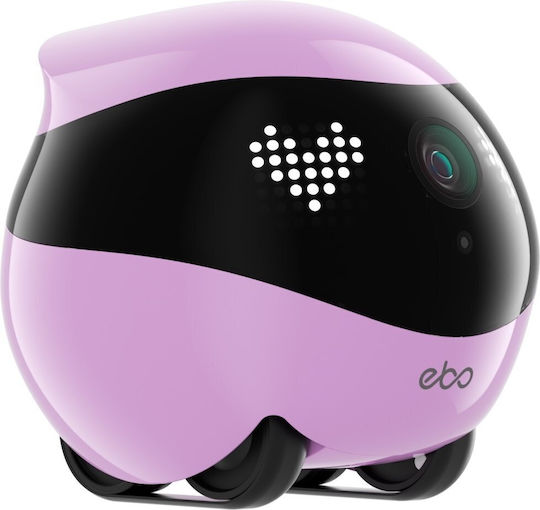 Enabot EBO Air 2 IP Companion Robot Κάμερα Wi-Fi Full HD+ 4MP Μπαταρίας με Αμφίδρομη Επικοινωνία Ροζ