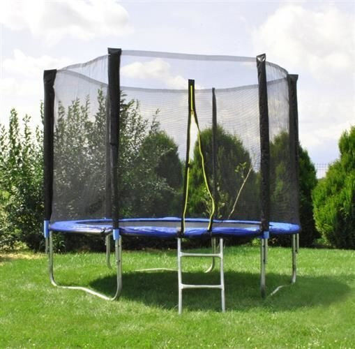 Plasă de Siguranță Trambulină pentru Copii Idl Free Jump Collection Diametru 183 Cm Fabricată din Oțel Echipată cu 42 de Arcuri de Susținere care Suportă până la 150 Kg Accesorizată cu Scară de Acces Certificată Siguranță Tuv-gs-ce