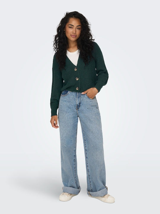 Carol Nice Women's Knitted Cardigan with Buttons Green Gables