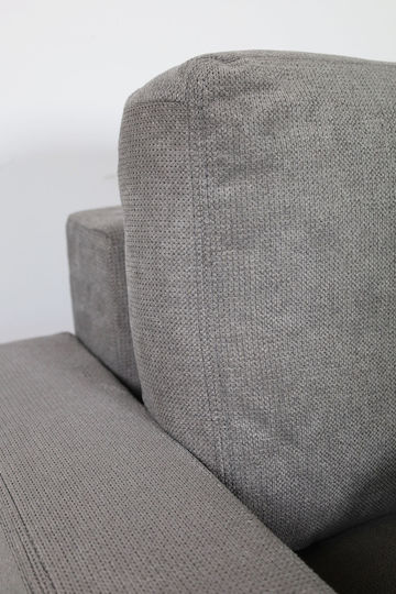 Amaretto Corner Couch Bed with Reversible Angle and Storage Space Gray Light 240x149 cm