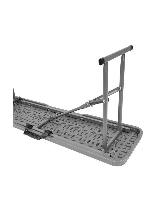 Bench Outdoor Metal Gray 183x28x43cm