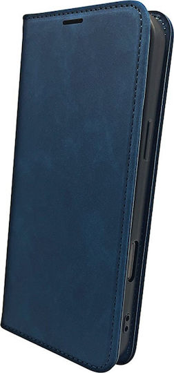 TelForceOne Smart Suede Back Cover Synthetic Leather / Silicone Navy Blue (Honor 400 Lite)