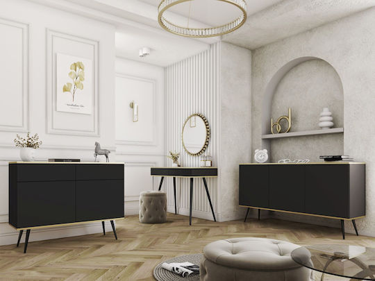 Мебели за съхранение Oro от метал с чекмеджета Въглени 107x85x39см