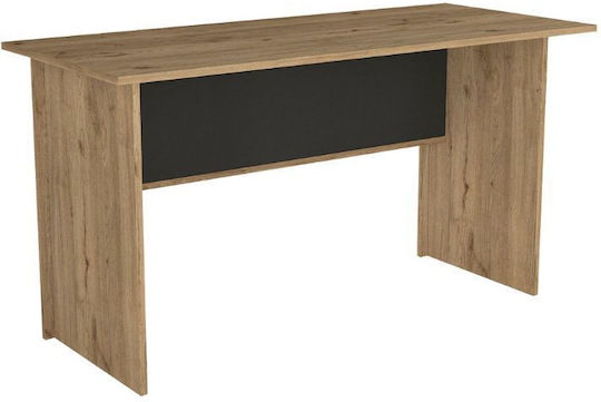 Schreibtisch Nika Holz Sepet Oak - Ανθρακί 140x60x75cm