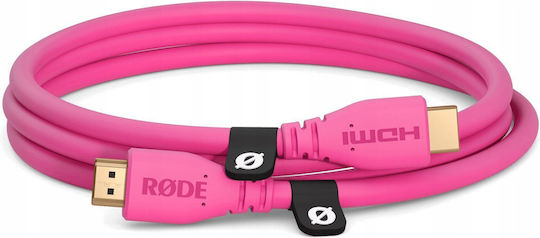 Rode Cable HDMI male - HDMI male 1.5m Pink
