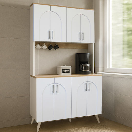 Kalira 4 Λευκό, Rota Oak 120x40x196buc