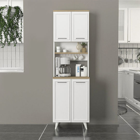 Potter 2 Λευκό, Rota Oak 60x40x196.1бр