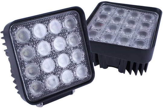 Platz Wasserdicht Scheinwerfer Auto LED 12 / 24V 48W 13.5cm 6Stück