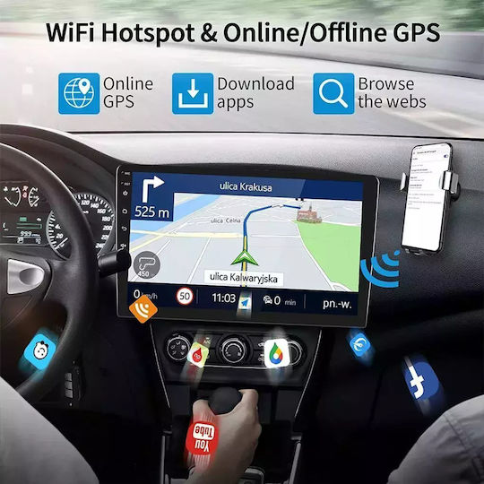Ηχοσύστημα Αυτοκινήτου για Toyota Avensis 2009-2016 (Bluetooth/USB/WiFi/GPS/Apple-Carplay/Android-Auto) με Οθόνη Αφής 9"