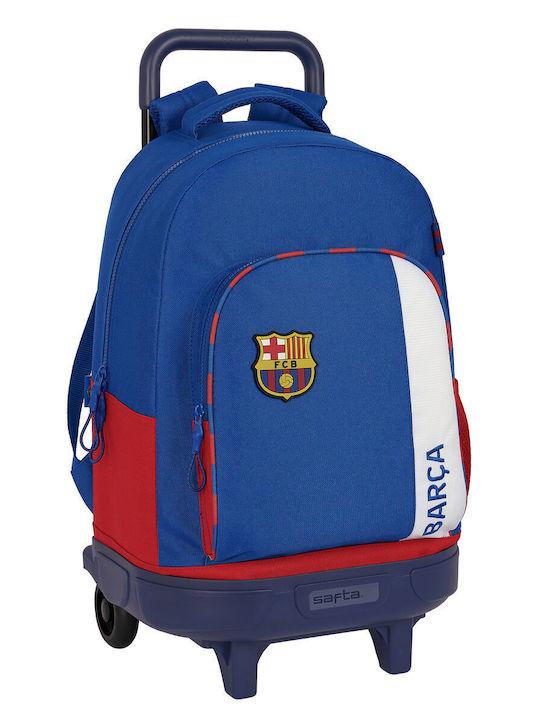 Safta Football Blue Trolley School Bag Safta Football Blue Trolley School Bag