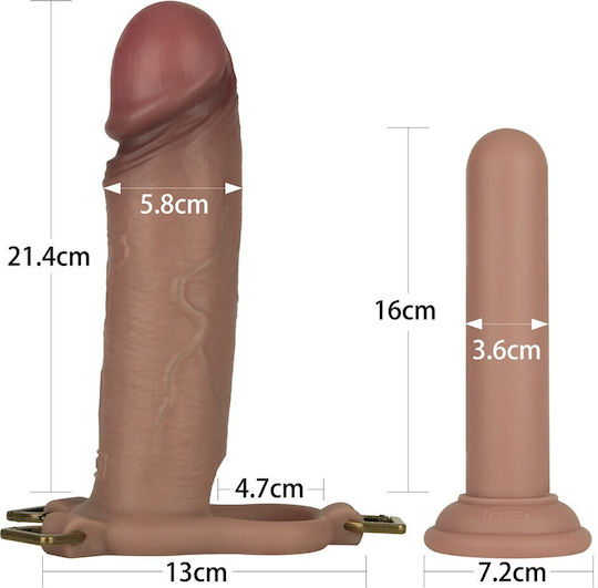 Ingen Adjustable Strap On Hollow Dildo 9 Enhanced Set L Xl 2xl