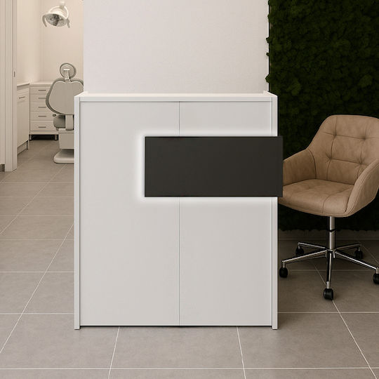 Megapap Aloha Professional Office Reception Desk L95.5xW40xH110.3cm