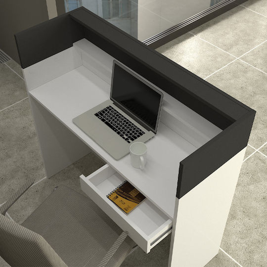 Megapap Wilko Professional Office Reception Desk L113.6xW42xH110cm