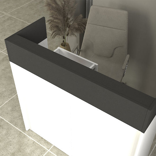 Megapap Wilko Professional Office Reception Desk L113.6xW42xH110cm