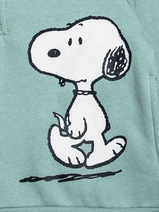 Kinder-Sweatshirt mit Kapuze und Taschen Grün