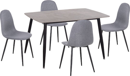 Dining Room Raven 5pcs 70x120cm
