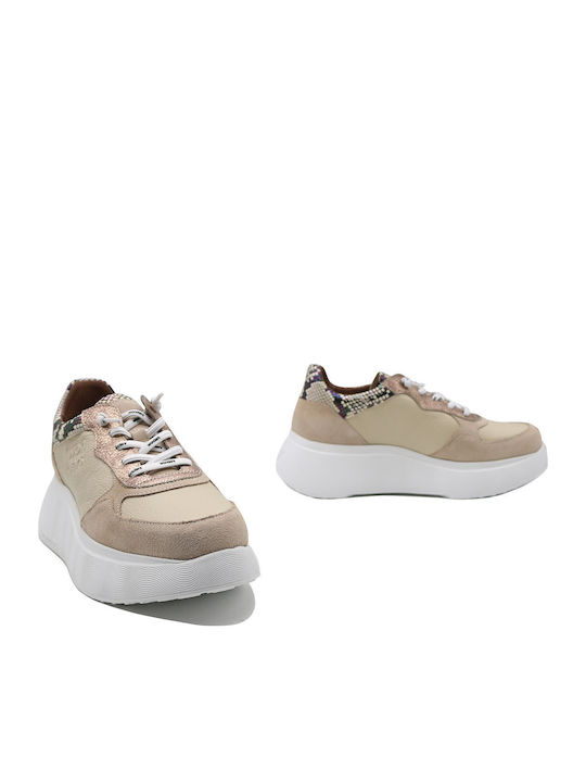 Γυναικεία Sneakers Beig / Cream