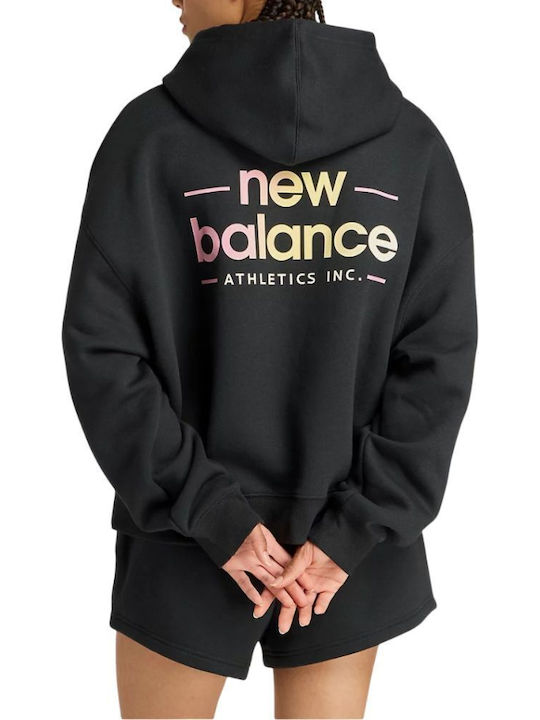 New Balance Black Sweatshirt Hooded