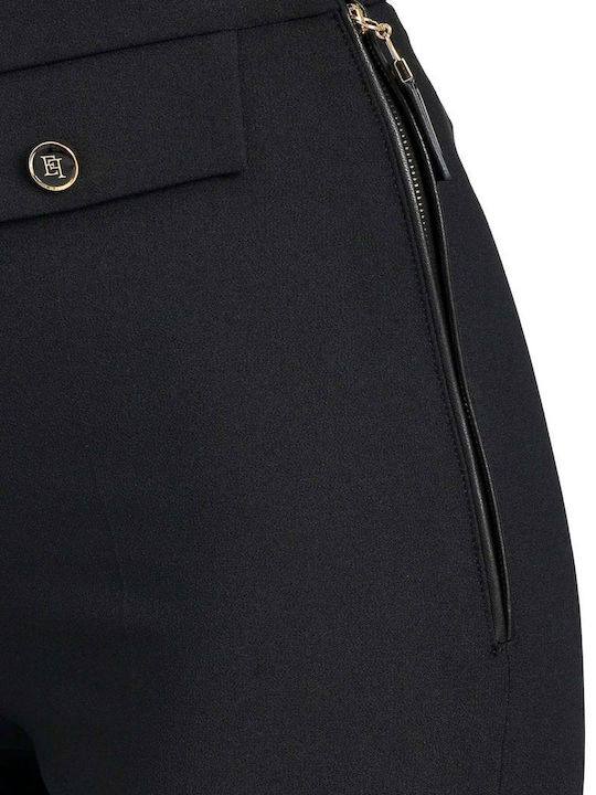Damen Stoff Hose Black