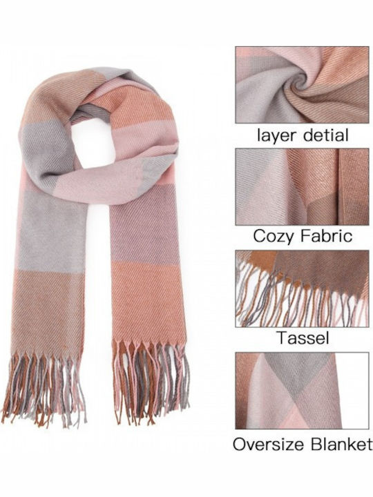 Women's Wool Scarf Pink