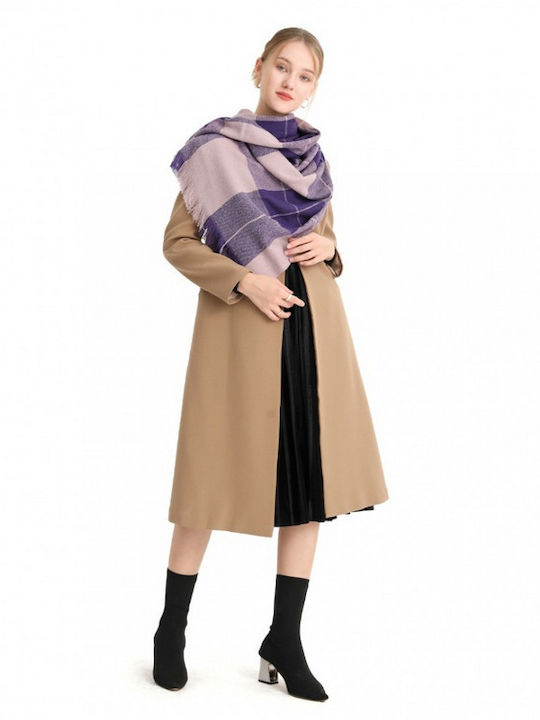 Women's Wool Scarf Purple