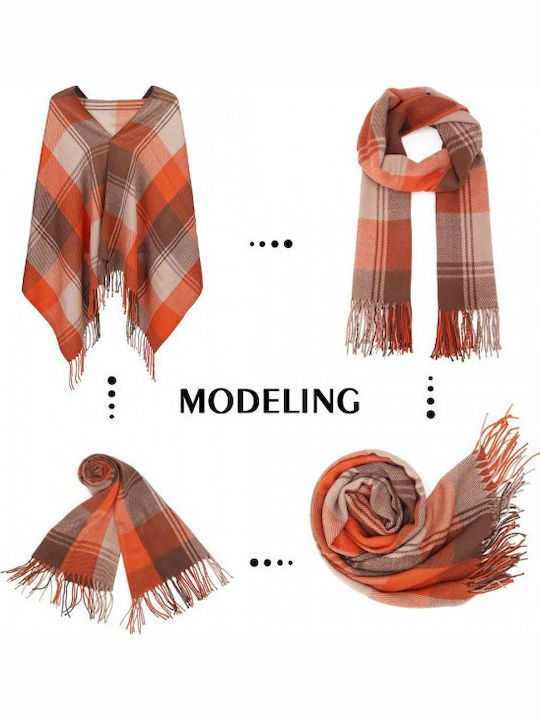 Women's Wool Scarf Orange