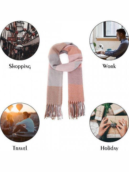 Women's Wool Scarf Pink