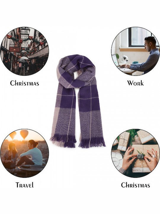 Women's Wool Scarf Purple