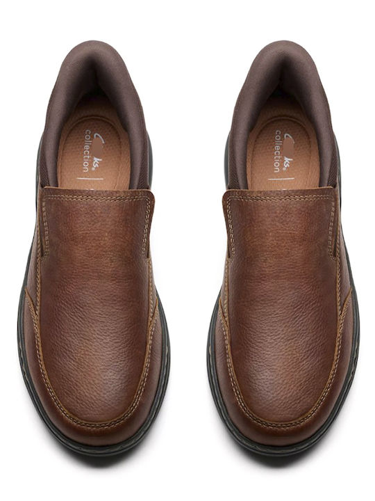 Step Men's Anatomic Leather Casual Shoes Brown
