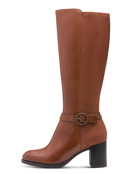 Leather Women's Boots Tabac Brown