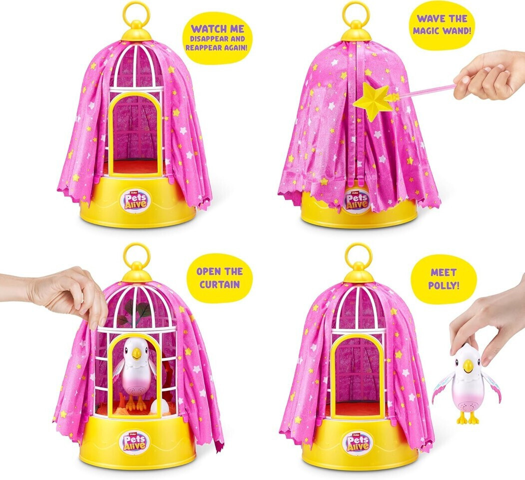 Jucărie Miniatură Pets Alive Polly Surprise Magic Bird pentru 3+