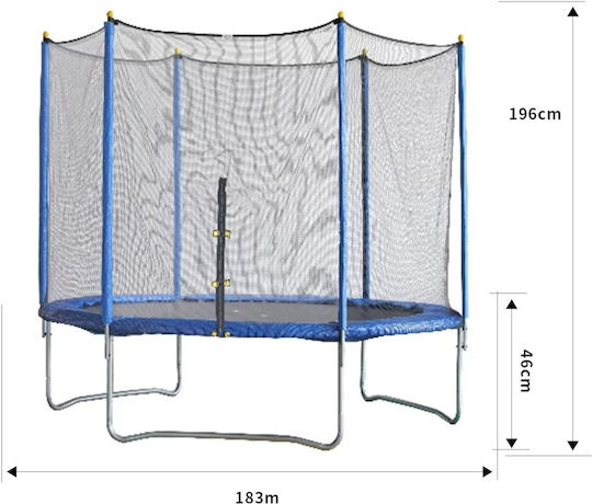 Trampolin Für Draußen Durchmesser 183cm Mit Netz