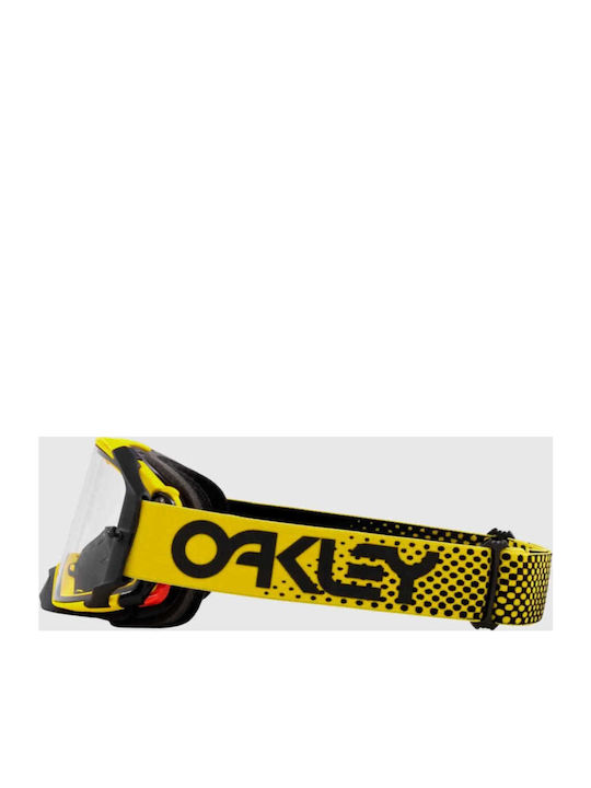 Oakley Airbrake Μάσκα Ενηλίκων Κίτρινη με Φακό Διάφανο Oakley Airbrake Μάσκα Ενηλίκων Κίτρινη με Φακό Διάφανο