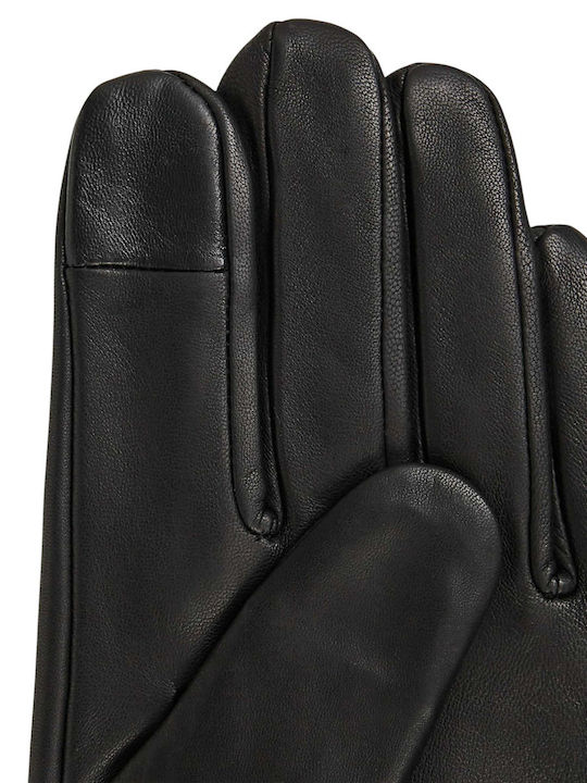 Schwarz Leder Handschuhe