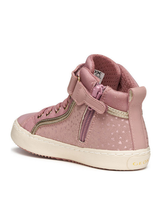 Anatomical Kids Boots with Laces Pink